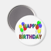Joyeux Anniversaire Ballons D1 Magnet (Recto/Verso)
