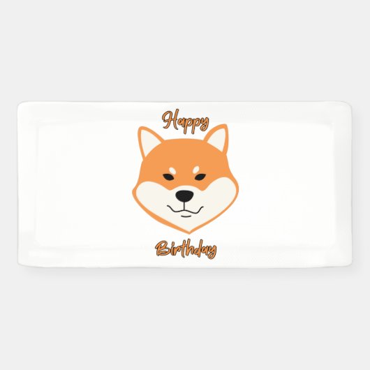 Joyeux Anniversaire Bannière Vinyle Originale 2x1 (Horizontal)