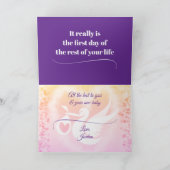 Joyeux anniversaire, bébé, carte de vœux pliée (Intérieur)