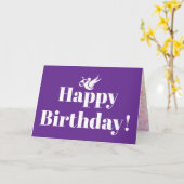 Joyeux anniversaire, bébé, carte de vœux pliée (Fleur jaune)