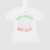 Joyeux anniversaire bébé Jésus - Noël chrétien (dos)