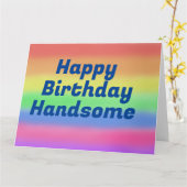 Joyeux anniversaire belle carte arc-en-ciel (Fleur jaune)