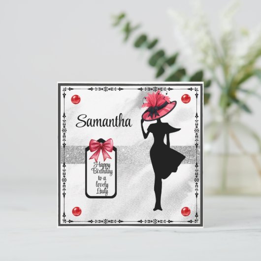 Joyeux anniversaire belle carte d'anniversaire de  (Debout devant)