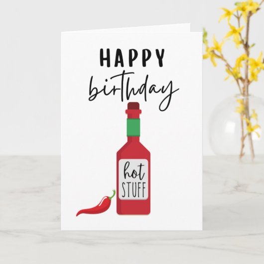 Joyeux Anniversaire Belle Chaleur | Carte D'annive (Fleur jaune)