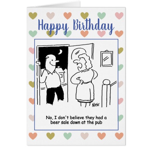Joyeux Anniversaire Bière Vente Drunk (Devant)