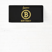 Joyeux Anniversaire Bitcoin Gold Bannière Vinyle 2 (Insitu)