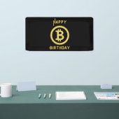 Joyeux Anniversaire Bitcoin Gold Bannière Vinyle 2 (Salon professionnel)