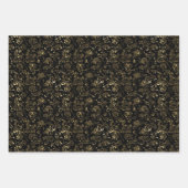 Joyeux Anniversaire Black Gold Papier (Devant)