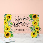 Joyeux Anniversaire Boho Sunflowers | Eucalyptus P (Mariage)