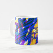 Joyeux anniversaire Bold Abstrait Confetti Mug (Devant gauche)