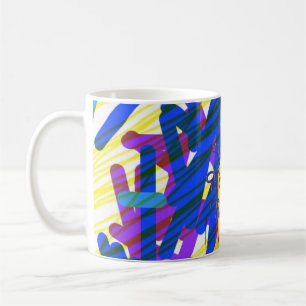 Joyeux anniversaire Bold Abstrait Confetti Mug