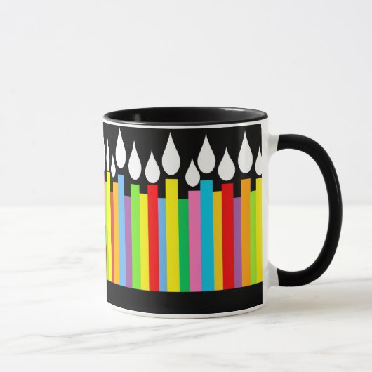 Joyeux Anniversaire bougies Mug (Droite)