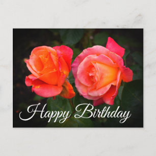 Joyeux Anniversaire Broadway Rose #1 Carte Postale