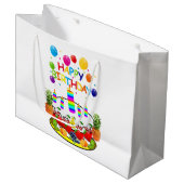 Joyeux Anniversaire Cadeau Sac Fruit Cake Candles (Devant Angle)