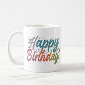 Joyeux anniversaire café Mug (Gauche)