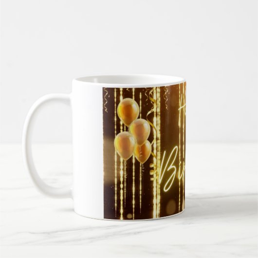 Joyeux Anniversaire Café Mug / Coupe (Gauche)