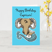 Joyeux anniversaire, Capricorn ! Carte de vœux (Fleur jaune)
