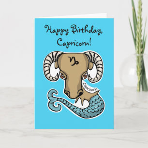 Joyeux anniversaire, Capricorn ! Carte de vœux