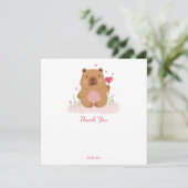 Joyeux Anniversaire Capybara Personnalisé Merci (Debout devant)