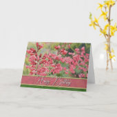 Joyeux anniversaire - Carte (Fleur jaune)