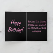 Joyeux anniversaire ! Carte (Intérieur)
