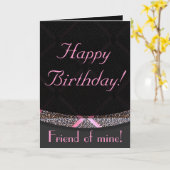 Joyeux anniversaire ! Carte (Fleur jaune)