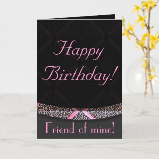 Joyeux anniversaire ! Carte (Fleur jaune)