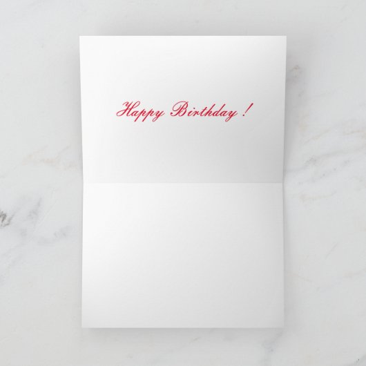 Joyeux anniversaire ! Carte (Intérieur)