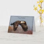 Joyeux Anniversaire Carte Bald Eagle (Fleur jaune)
