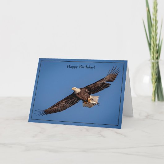 Joyeux Anniversaire Carte Bald Eagle (Devant)