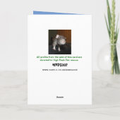 Joyeux anniversaire ! Carte bleue (Dos)