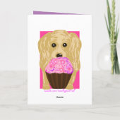 Joyeux anniversaire ! Carte Cocker Spaniel Art (Dos)