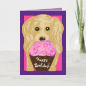 Joyeux anniversaire ! Carte Cocker Spaniel Art (Devant)