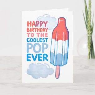 Joyeux Anniversaire Carte Cool Pop Letterpress