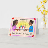 Joyeux Anniversaire, Carte Couple (Fleur jaune)