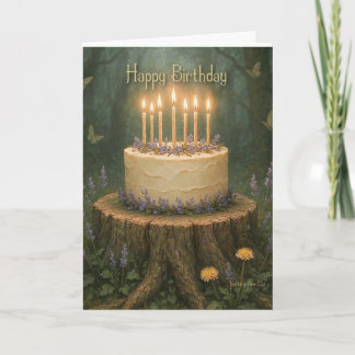 Joyeux Anniversaire  Carte d'anniversaire Forêt Ma