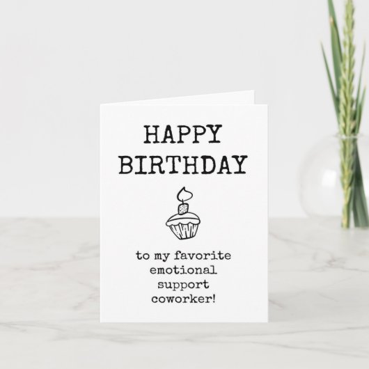 Joyeux anniversaire, carte de collaborateur de sou (Devant)