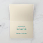 "Joyeux anniversaire, carte de fils" (Intérieur)