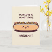 Joyeux Anniversaire Carte de Hotdog Simple Drôle M (Fleur jaune)