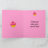 Joyeux anniversaire ! Carte de petits gâteaux de (Intérieur)