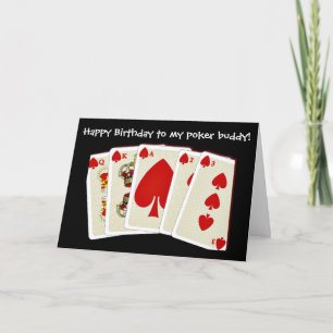 Joyeux Anniversaire carte de pont jouer cartes pok