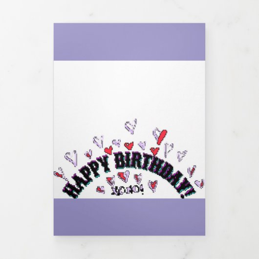 JOYEUX ANNIVERSAIRE CARTE DE SOUHAIT PIXEL ART (Page de couverture)