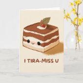 Joyeux Anniversaire Carte de Tiramisu Simple Migno (Fleur jaune)