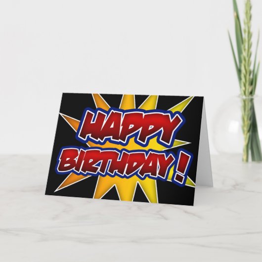 Joyeux anniversaire ! Carte de vœux (Devant)