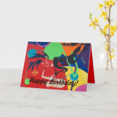 Joyeux anniversaire ! Carte de vœux (Fleur jaune)