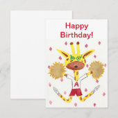 Joyeux anniversaire ! Carte de vœux. (Devant / Derrière)