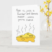 Joyeux anniversaire ! Carte de voeux au fromage (Fleur jaune)