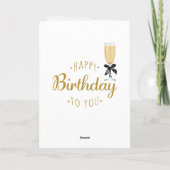 Joyeux anniversaire - Carte de voeux pliée (Dos)