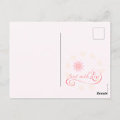 Joyeux anniversaire ! Carte d'invitation Décor flo (Dos)