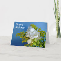 Joyeux anniversaire - Carte Freesia